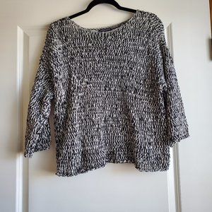 Eileen Fisher Black and White Sweater